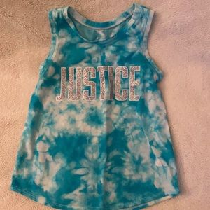 Justice tank top (girls size 6/7)